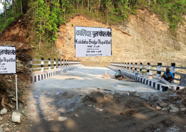 चार वर्षभन्दा बढी प्रतीक्षापछि सिद्धलेखको कालिदह–कुम्पुर मोटरेबल पुल निर्माण सम्पन्न